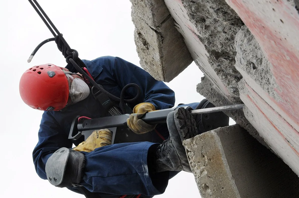 how to break concrete for a sump pump pit